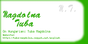 magdolna tuba business card